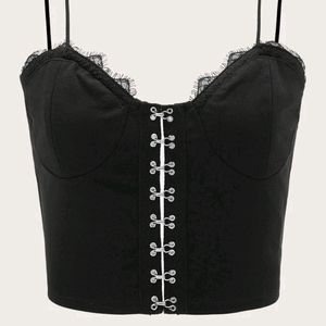 Cropped Bustier with Rivets